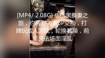 [MP4/ 2.08G] 痞痞黑换妻之旅，约两对夫妻6P交换，打牌玩成人游戏，轮换着操，前后夹击场面淫乱