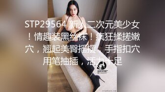 STP29564 新人二次元美少女！情趣装黑丝袜！疯狂揉搓嫩穴，翘起美臀摇摆，手指扣穴用笔抽插，活力十足