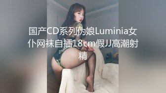 国产CD系列伪娘Luminia女仆网袜自插18cm假JJ高潮射精