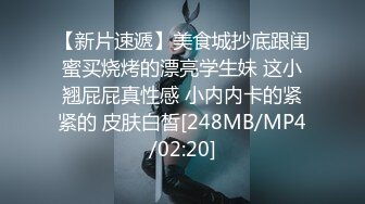 【新片速遞】美食城抄底跟闺蜜买烧烤的漂亮学生妹 这小翘屁屁真性感 小内内卡的紧紧的 皮肤白皙[248MB/MP4/02:20]