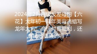 2024年2月超级反差母狗【六花】大年初一拜年美背滴蜡写龙年大吉，高价付费福利，还有比她更骚的吗？