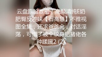 云盘露脸泄密！高颜清纯E奶肥臀反差妹【石高慧】不雅视图全集，还求爸爸肏，对话淫荡，可惜了被个纹身肥猪佬各种蹂躏2 (2)